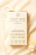 Velvet Muse Collagen Face Mask – Korean Glass Skin Overnight Sheet Mask with Collagen, Peptides, Hyaluronic Acid & Niacinamide – Hydrating, Brightening, Anti-Aging